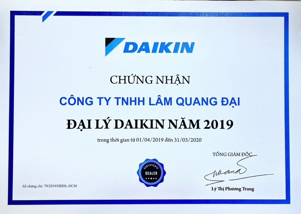 Đại lý daikin 2019