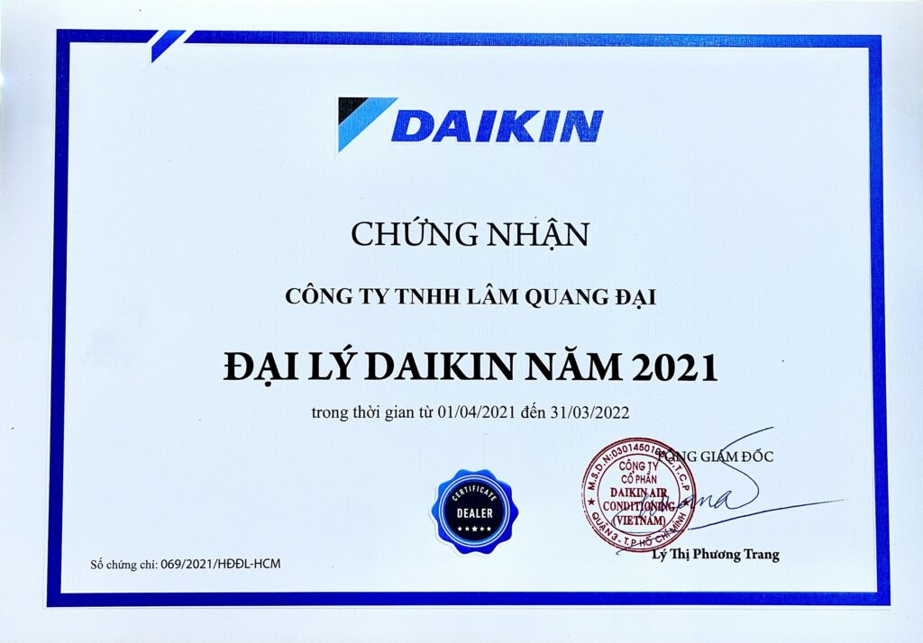 Đại lý daikin 2021 lqd