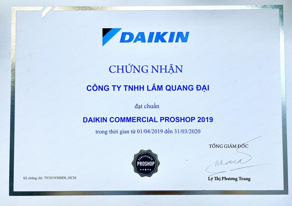 Daikin commercial proshop 2019