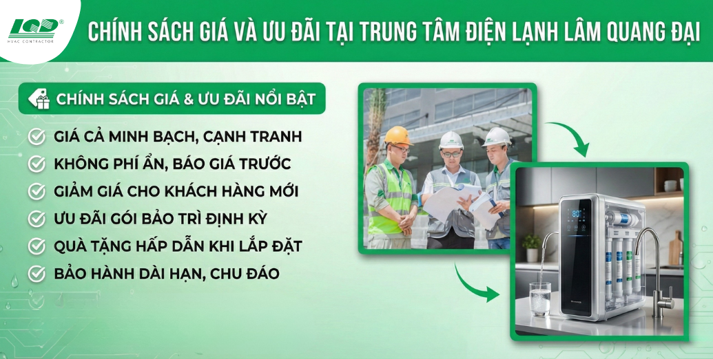Chính sách giá và ưu đãi tại Trung tâm điện lạnh Lâm Quang Đại