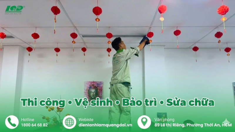 Dịch vụ vệ sinh máy lạnh uy tín tại Trung tâm điện lạnh Lâm Quang Đại