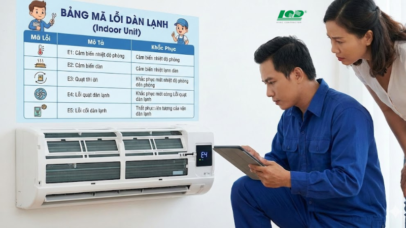 Tổng Hợp Mã Lỗi Liên Quan Đến Dàn Lạnh (Indoor Unit)
