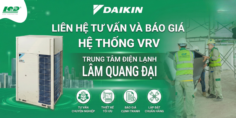 Tư vấn, thiết kế và báo giá hệ thống VRV Daikin