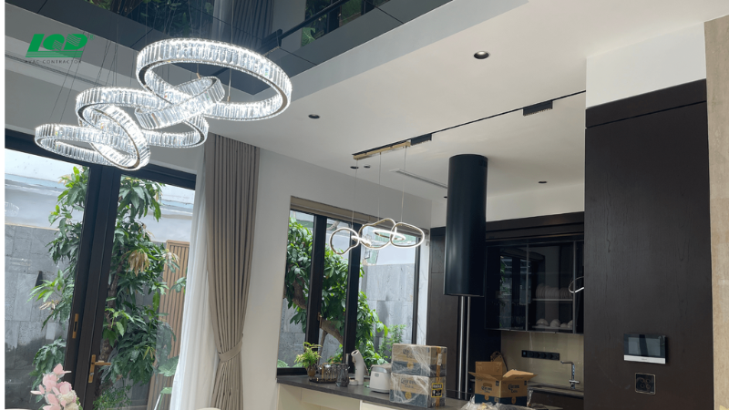 Bố trí thiết bị cho villa anh hoàng