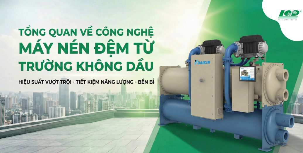 tổng quan về công nghệ máy nén đệm từ trường không dầu