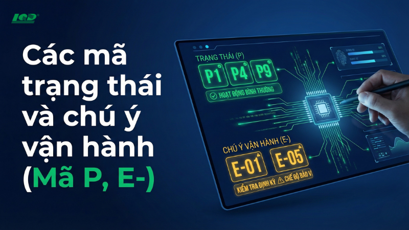 Các mã trạng thái và chú ý vận hành (Mã P, E-)