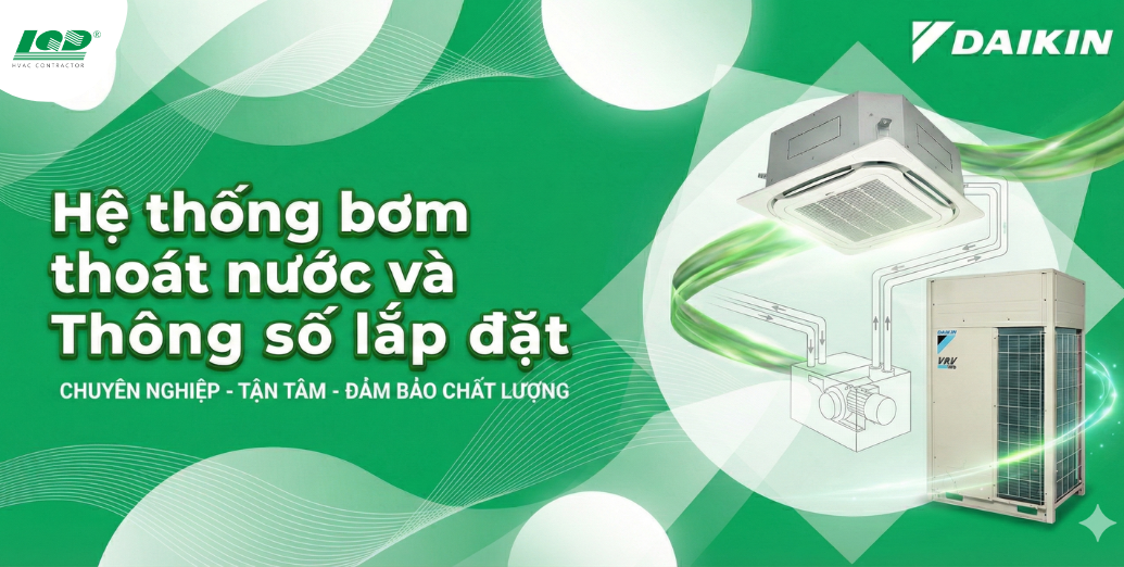 hệ thống bơm thoát nước và Thông số lắp đặt