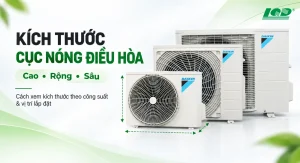 Kích thước cục nóng điều hòa phổ biến hiện nay