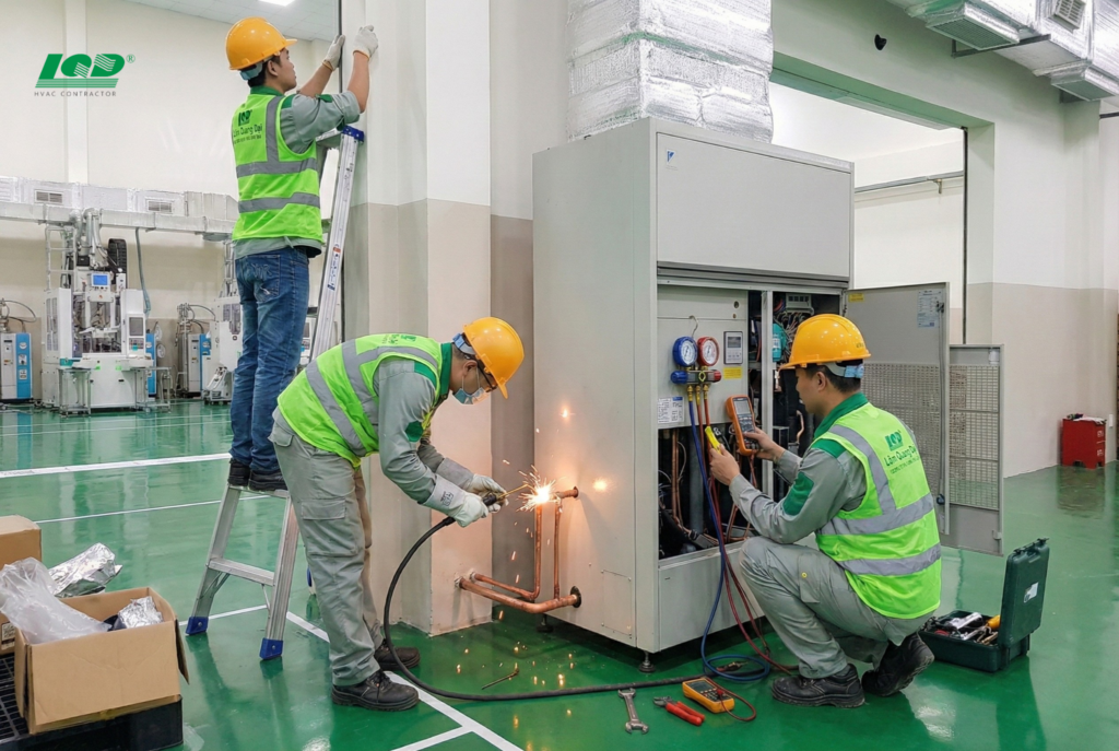 Nhà thầu thi công điều hòa công nghiệp chuyên nghiệp