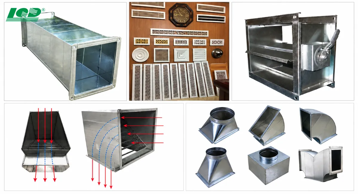 Phân tích cấu tạo hệ thống ống gió