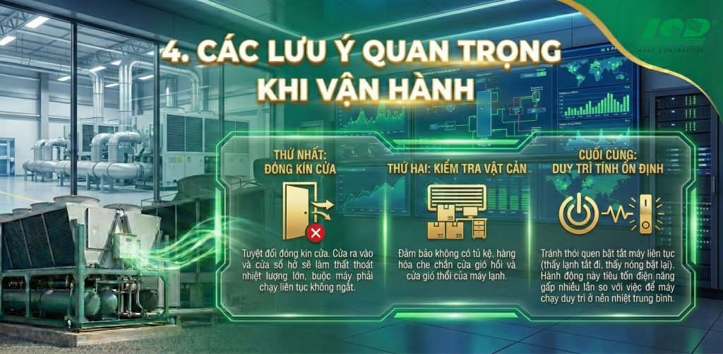 Các Lưu Ý Quan Trọng Khi Vận Hành