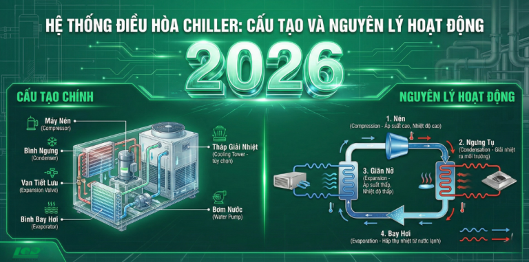 Hệ Thống Điều Hòa Chiller_ Cấu Tạo Và Nguyên Lý Hoạt Động