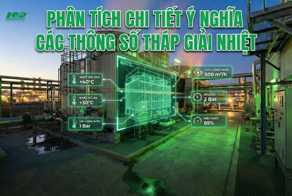 Phân tích chi tiết ý nghĩa các thông số tháp giải nhiệt