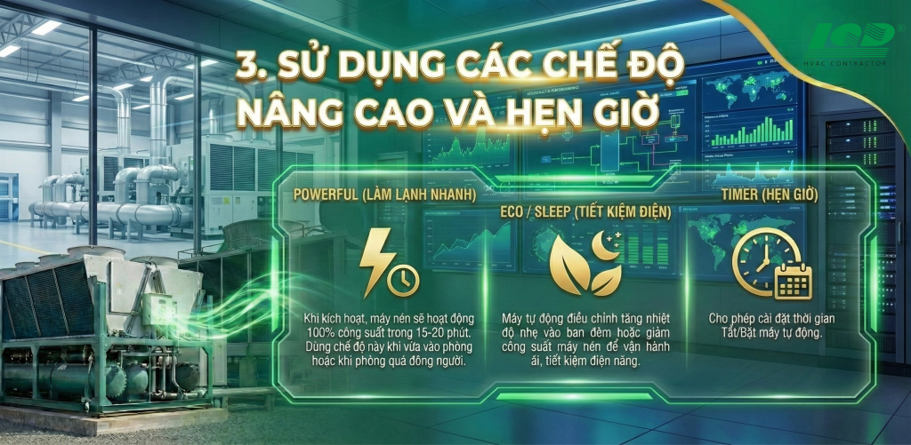 Sử Dụng Các Chế Độ Nâng Cao Và Hẹn Giờ