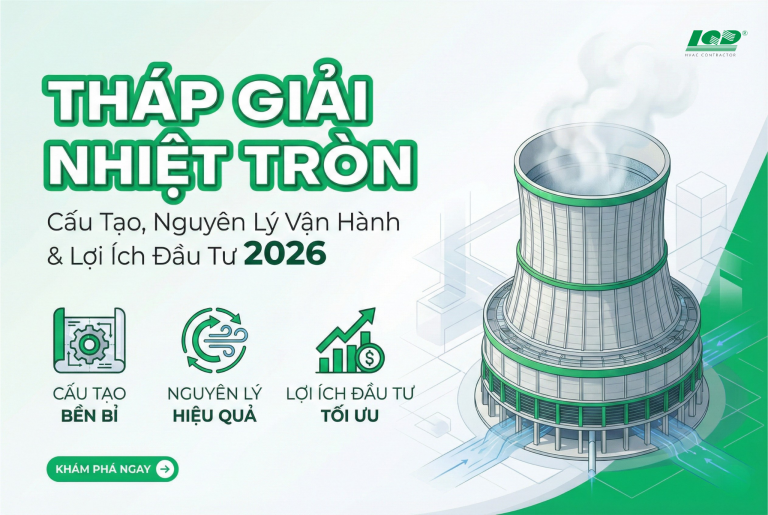 Tháp Giải Nhiệt Tròn_ Cấu Tạo, Nguyên Lý Vận Hành Và Lợi Ích Đầu Tư