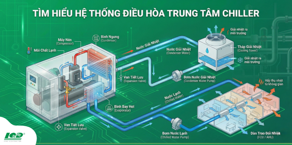 Tìm hiểu hệ thống điều hòa trung tâm Chiller.lqd