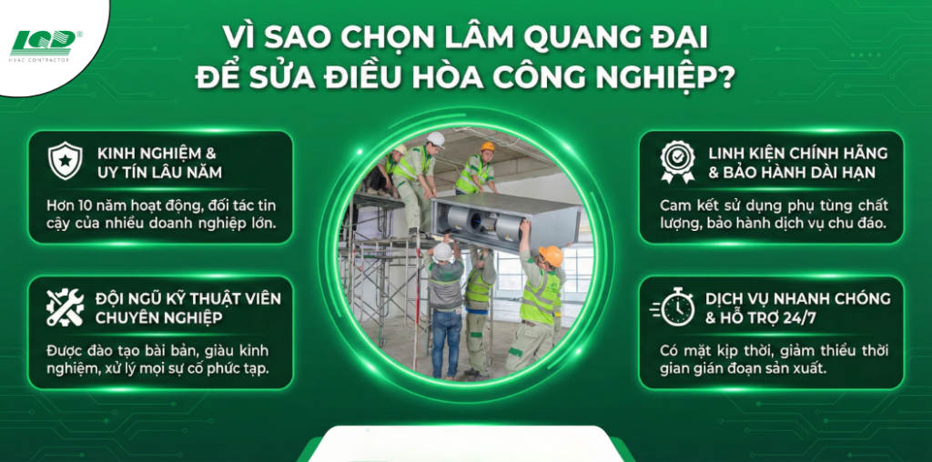 Vì Sao Chọn Lâm Quang Đại Để Sửa Điều Hòa Công Nghiệp