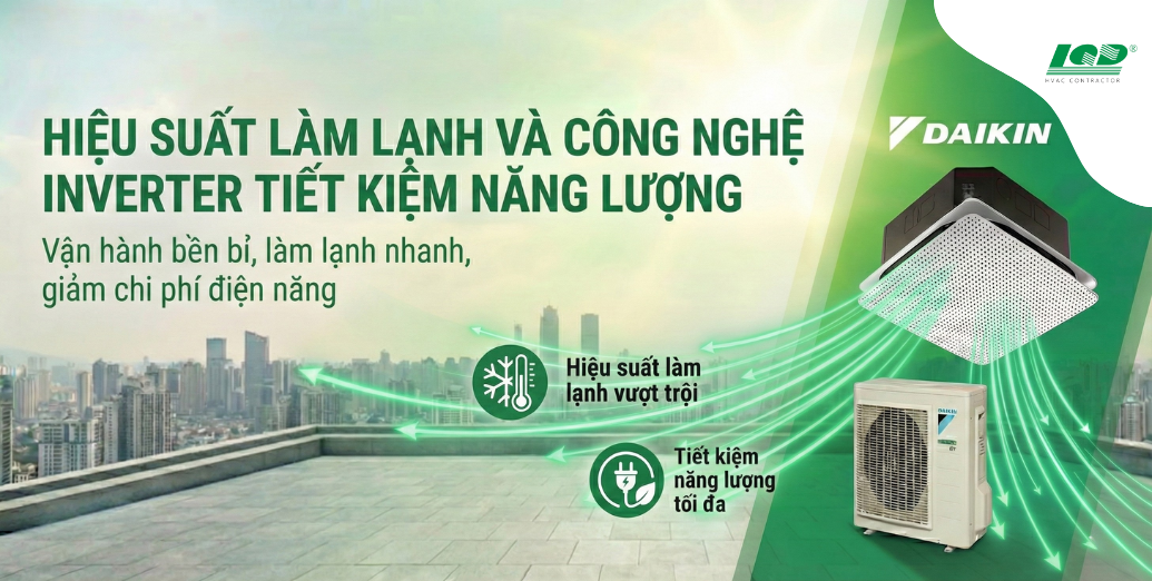 hiệu suất làm lạnh và công nghệ Inverter tiết kiệm năng lượng
