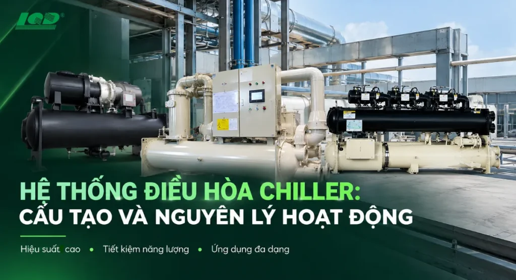 Hệ thống điều hòa Chiller cấu tạo và nguyên lý