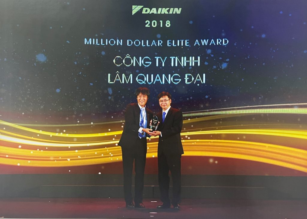 Giải thưởng Million Dollar Elite Award 2018 Lâm Quang Đại