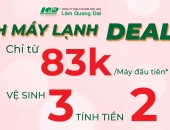 NGÀY CỦA NÀNG, SIÊU ƯU ĐÃI 8/3 VỆ SINH MÁY LẠNH GIÁ TỐT CHỈ TỪ 83K/Máy